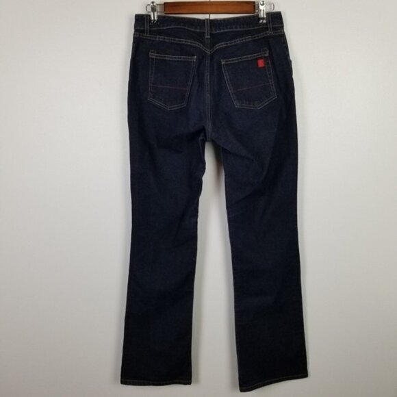 DDC Lab Made in Italy Button Fly Tall Bootcut Denim Jeans Women's 6 Mid Rise - Picture 4 of 8
